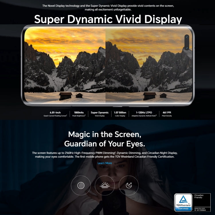 榮耀Magic5 Pro 5G PGT-AN10 16GB+512GB 人臉識別&屏內指紋 6.81英寸Magic UI 7.1   第二代驍龍8移動平台八核, 5G網絡, OTG, NFC 不支持谷歌商店