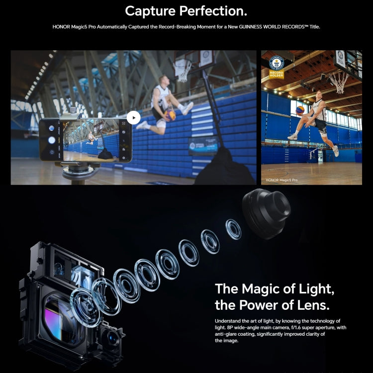 榮耀Magic5 Pro 5G PGT-AN10 16GB+512GB 人臉識別&屏內指紋 6.81英寸Magic UI 7.1   第二代驍龍8移動平台八核, 5G網絡, OTG, NFC 不支持谷歌商店