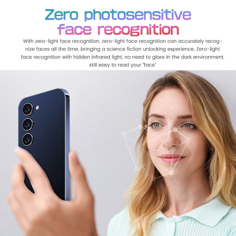 S23+ DP10低配, 512MB+4GB 臉部識別, 安卓4.4.2, 5.0寸屏MTK6572雙核, 3G網絡