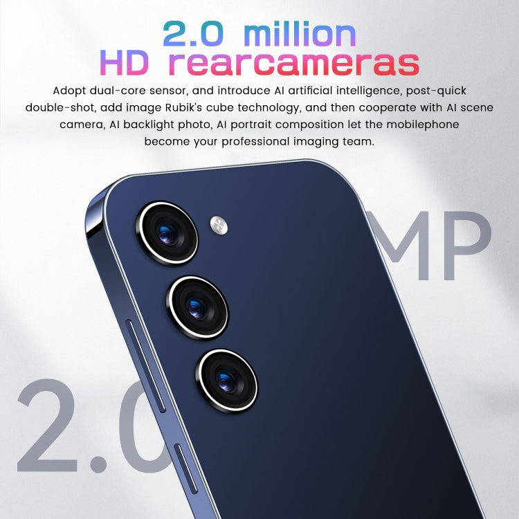 S23+ DP10低配, 512MB+4GB 臉部識別, 安卓4.4.2, 5.0寸屏MTK6572雙核, 3G網絡