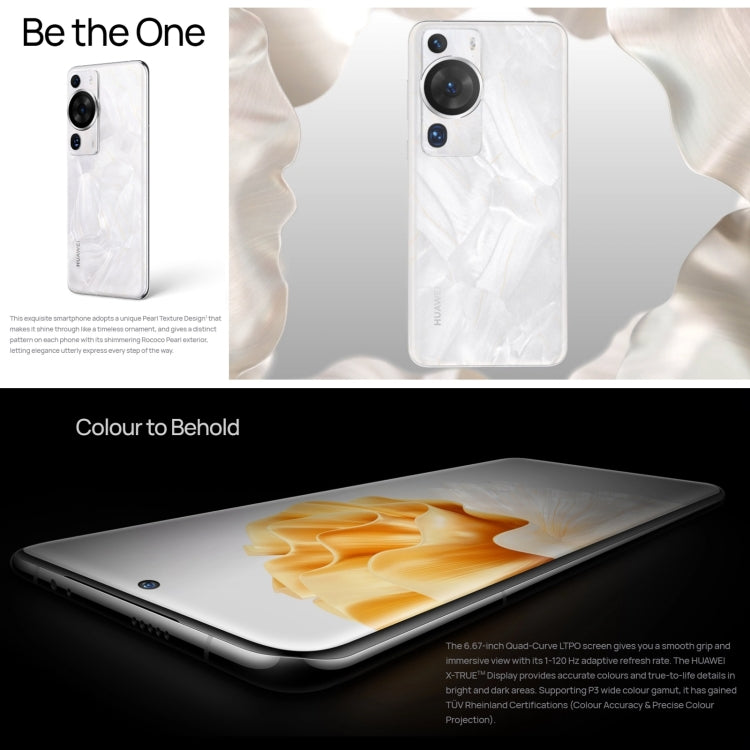 華為HUAWEI P60 Pro MNA-AL00, 256GB 屏內指紋 后3攝, 6.67寸HarmonyOS 3.1, 驍龍 8+ 4G八核, 4G網絡,  OTG, NFC 不支持谷歌商店