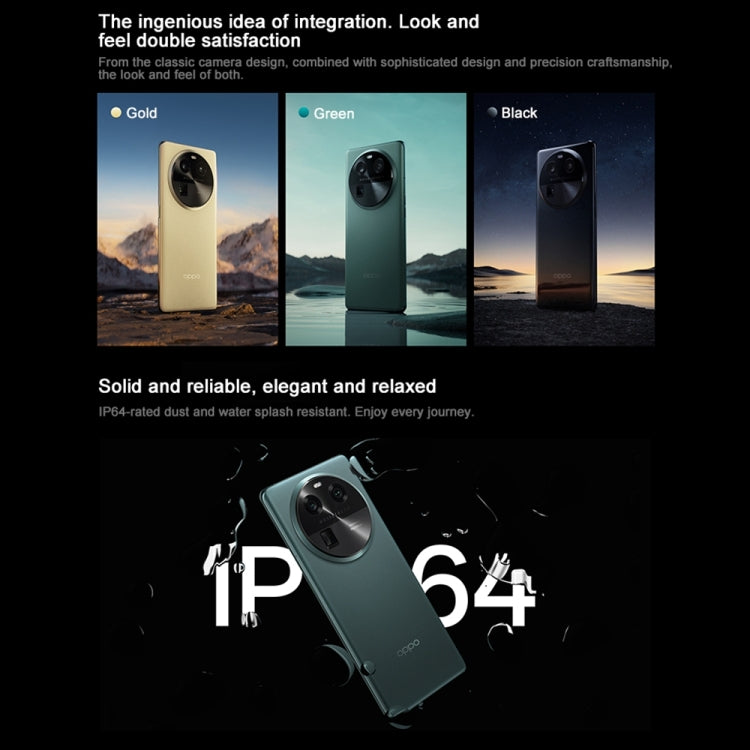 OPPO Find X6 5G國內版 16GB+512GB 5000萬三后攝 6.74英寸ColorOS 13.1, 天璣9200八核處理器, 5G網絡 支持谷歌商店