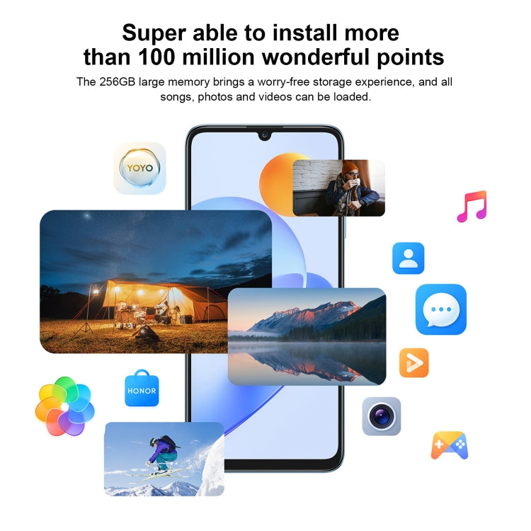 榮耀 Play7T RKY-AN10 8GB+256GB 側鍵指紋識別 6.74英寸Magic UI 6.1  天璣6020八核, 5G網絡, OTG, 不支持谷歌商店