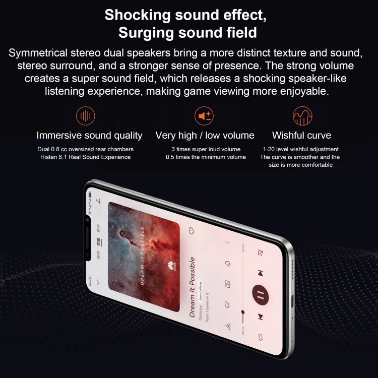 華為暢享60X 128GB STG-AL00 側鍵指紋 后2攝, 6.95寸HarmonyOS 3.0 高通680八核, 4G網絡 OTG NFC 不支持谷歌商店