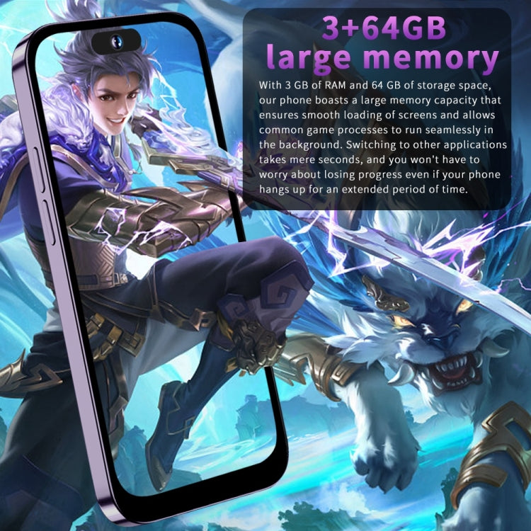 i14ProMax C58 3GB+64GB 臉部識別 安卓8.1  6.8寸屏MTK6737四核, 4G網絡, OTG