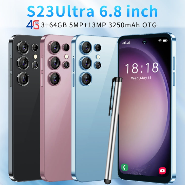 S23Ultra C59 3GB+64GB 臉部識別 安卓8.1  6.8寸屏MTK6737四核, 4G網絡, OTG