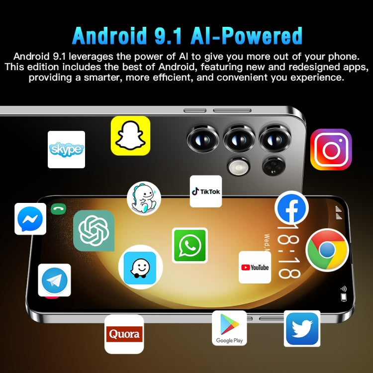 S23Ultra / D15, 1GB+16GB 人臉識別, 安卓9.1, 6.52寸MTK6580A四核, 3G網絡