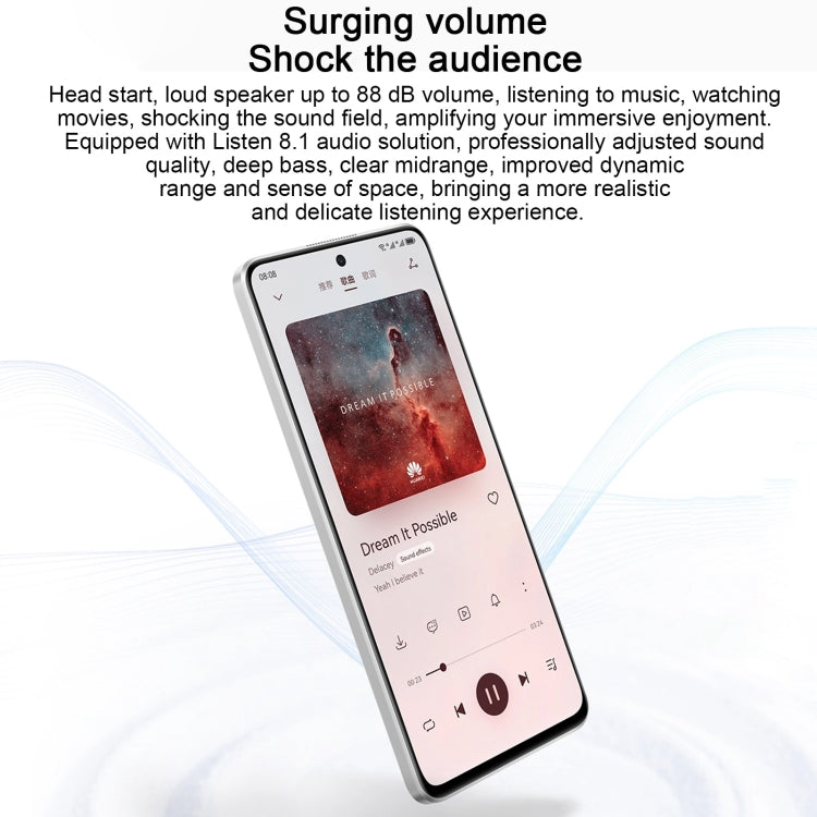 華為暢享 60 Pro 128GB MAO-AL00  側鍵指紋 后2攝, 6.8寸HarmonyOS 3.0, 高通驍龍 680八核, 4G網絡 OTG  不支持谷歌商店