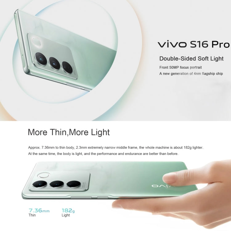 vivo S16 Pro 5G, 12GB+256GB,  50MP像素主攝 屏幕鍵指紋, 6.78英寸安卓13 OriginOS 3,   天璣8200八核, 5G網絡, OTG, NFC