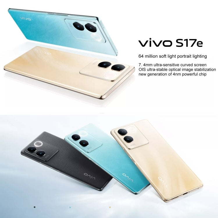 vivo S17e 5G, 12GB+256GB, 64MP像素主攝 屏幕鍵指紋, 6.78英寸安卓13 OriginOS 3,  天璣7200八核, 5G網絡, OTG, NFC  , 12GB+256GB