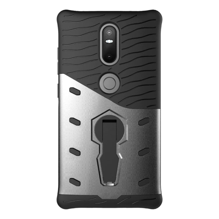 聯想Phab2 Plus 360度旋轉防摔戰甲 TPU+PC組合殼 帶支架