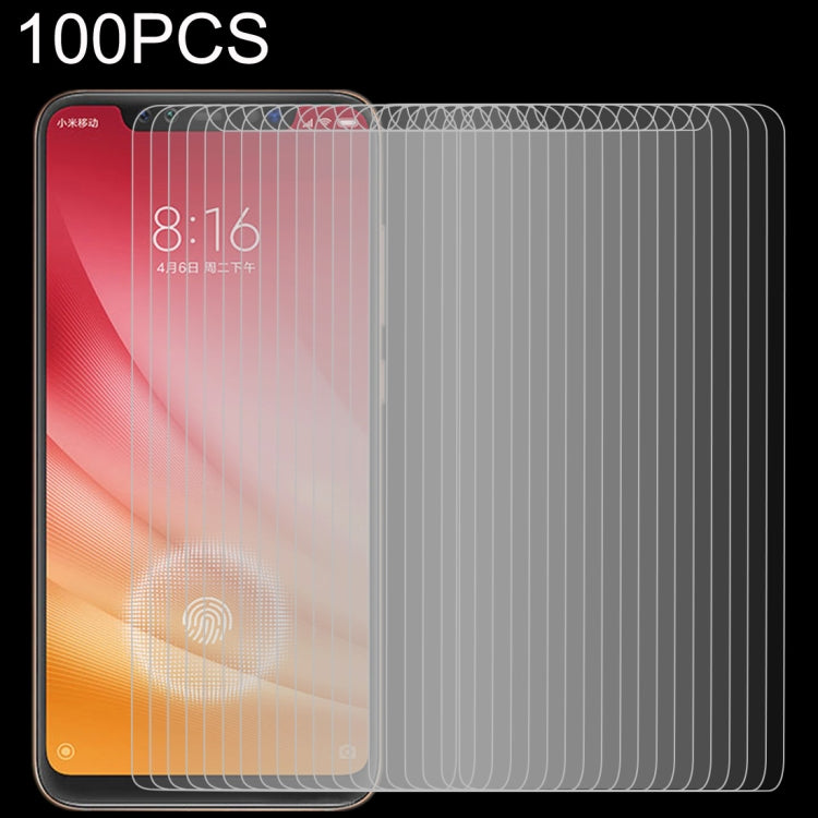100個裝 適用於小米 Mi 8 Pro 0.26mm 9H 2.5D弧邊鋼化玻璃保護膜