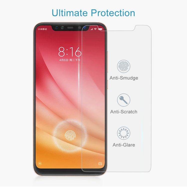 100個裝 適用於小米 Mi 8 Pro 0.26mm 9H 2.5D弧邊鋼化玻璃保護膜