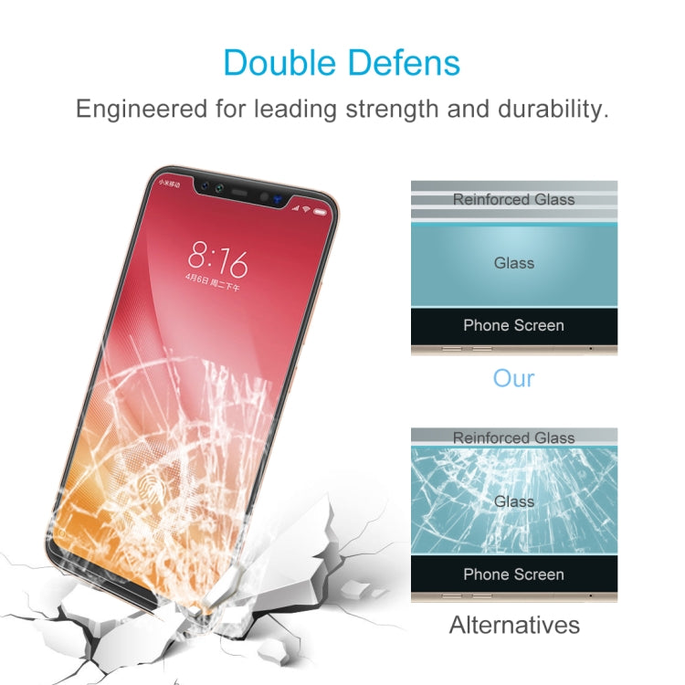 100個裝 適用於小米 Mi 8 Pro 0.26mm 9H 2.5D弧邊鋼化玻璃保護膜