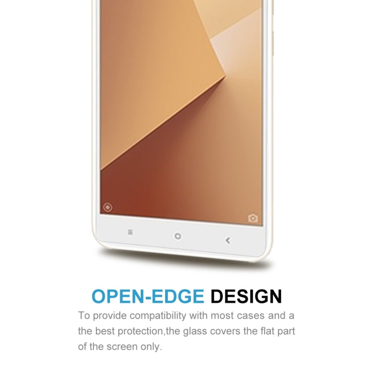 50個裝 適用於小米 紅米Note 5A 0.26mm厚度 9H表面硬度 2.5D弧邊 非全屏鋼化玻璃保護膜