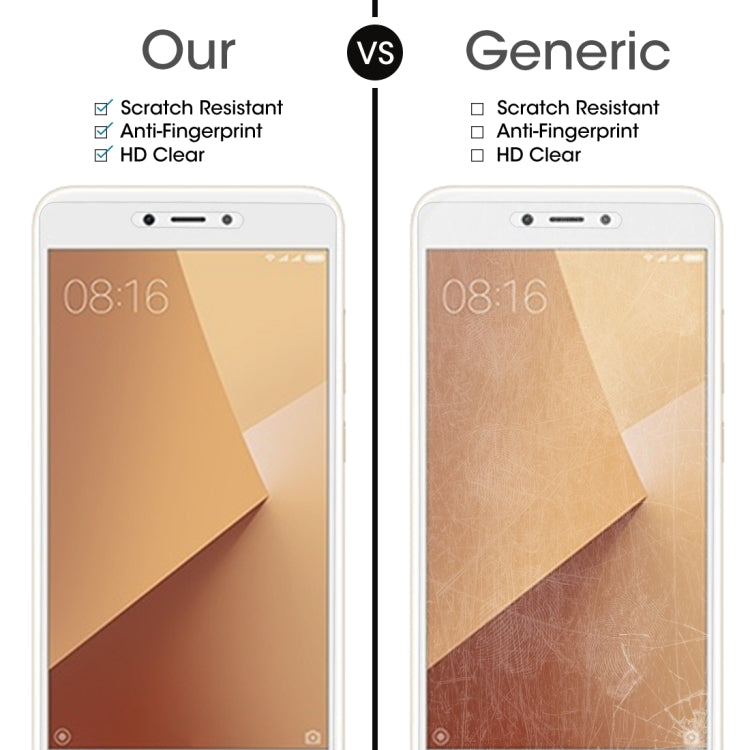 適用於小米 紅米Note 5A 0.26mm厚度 9H表面硬度 2.5D弧邊 非全屏鋼化玻璃保護膜