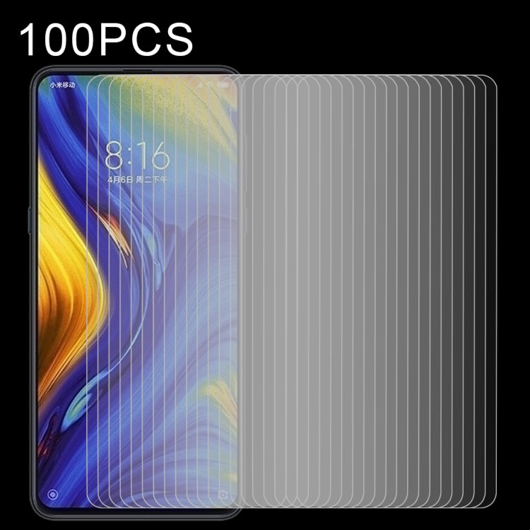 100個裝 適用於小米 Mi Mix / Mi Mix 3 5G 3 0.26mm 9H 2.5D弧邊鋼化玻璃保護膜
