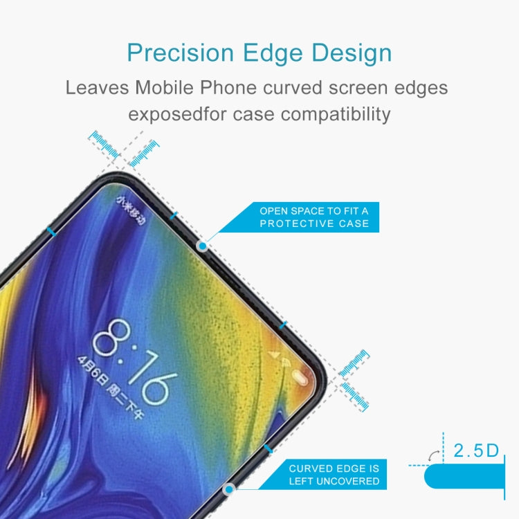 100個裝 適用於小米 Mi Mix / Mi Mix 3 5G 3 0.26mm 9H 2.5D弧邊鋼化玻璃保護膜