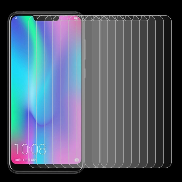 10個裝 適用於華為 榮耀 8C 2 0.26mm 9H 2.5D弧邊鋼化玻璃保護膜