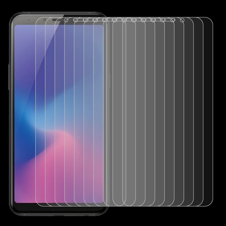 10個裝 適用於三星 Galaxy A6s 0.26mm 9H 2.5D弧邊鋼化玻璃保護膜