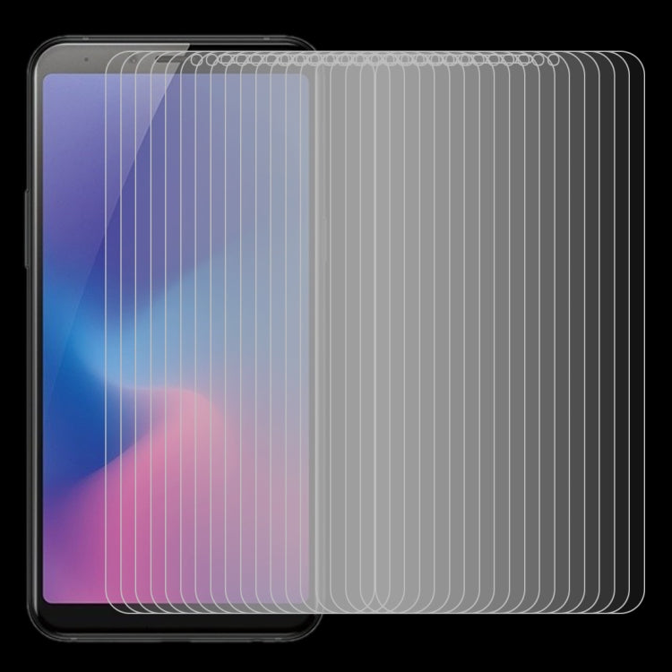 100個裝 適用於三星 Galaxy A6s 0.26mm 9H 2.5D弧邊鋼化玻璃保護膜
