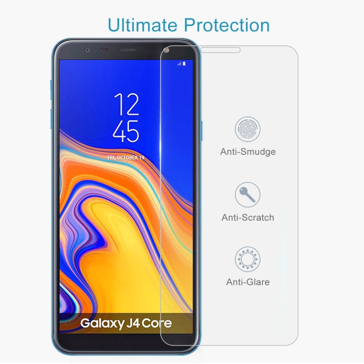 10個裝 適用於三星 Galaxy J4 Core 0.26mm 9H 2.5D弧邊鋼化玻璃保護膜