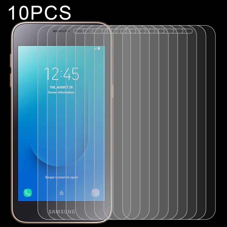 10個裝 適用於三星 Galaxy J2 Core 0.26mm 9H 2.5D弧邊鋼化玻璃保護膜