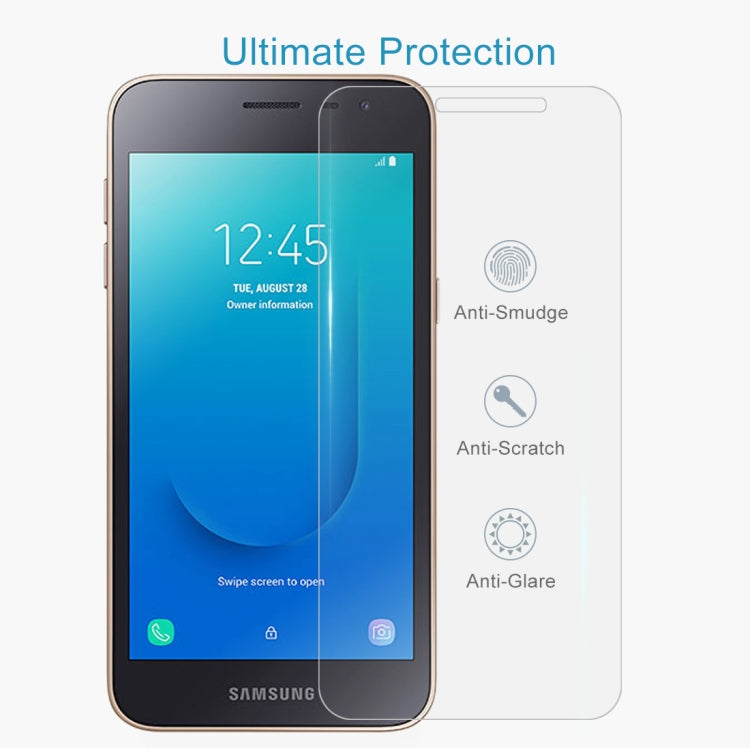 10個裝 適用於三星 Galaxy J2 Core 0.26mm 9H 2.5D弧邊鋼化玻璃保護膜
