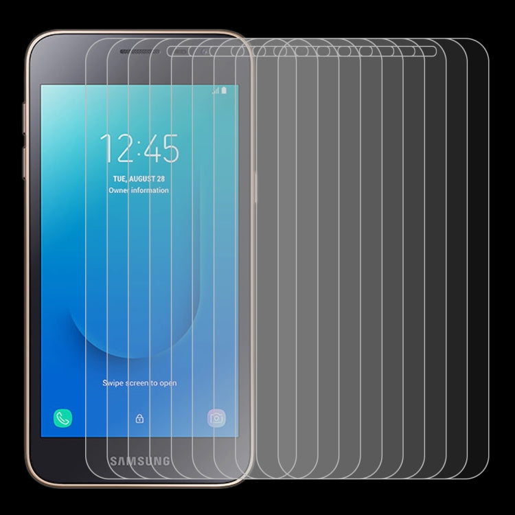 10個裝 適用於三星 Galaxy J2 Core 0.26mm 9H 2.5D弧邊鋼化玻璃保護膜