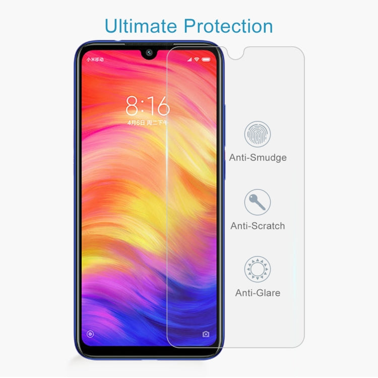 10個裝 適用於小米 紅米 Note 7  0.26mm 9H 2.5D弧邊鋼化玻璃膜