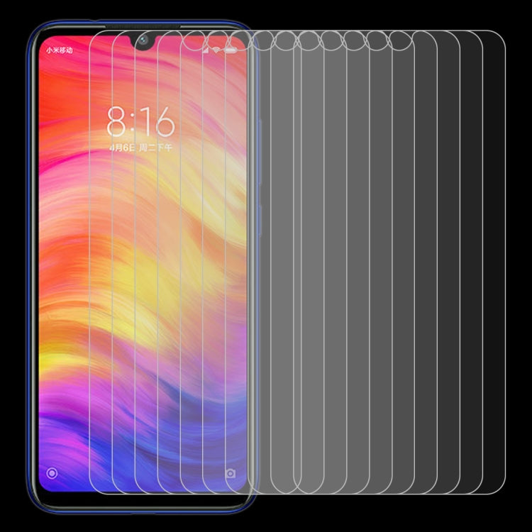 10個裝 適用於小米 紅米 Note 7  0.26mm 9H 2.5D弧邊鋼化玻璃膜