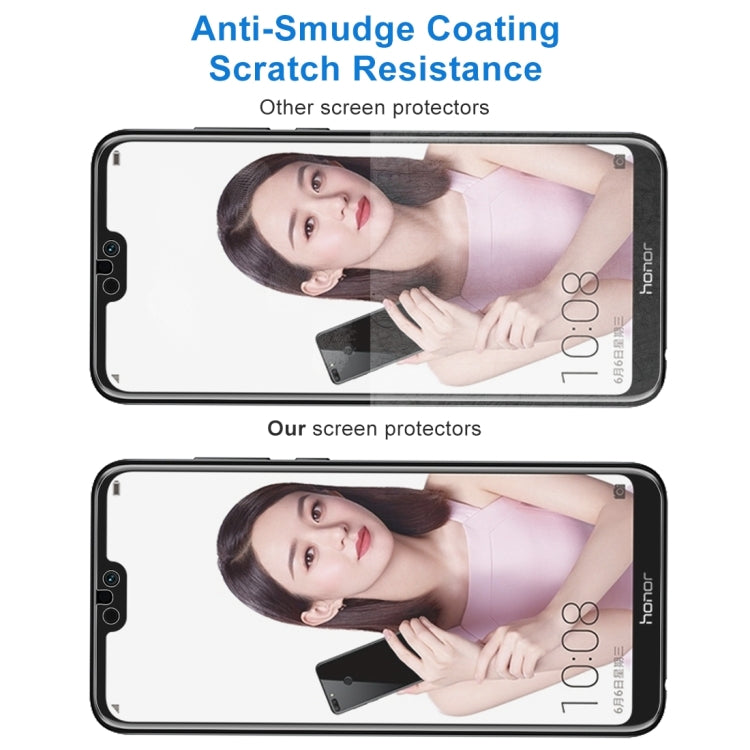 50 PCS 適用於華為 榮耀9i 0.26mm厚度 9H 2.5D弧邊鋼化玻璃膜