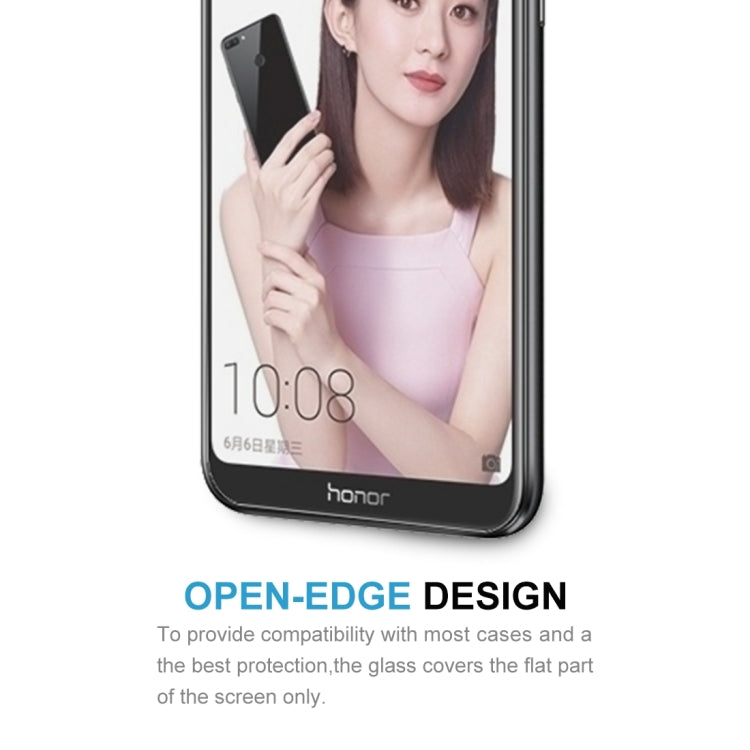 100 PCS 適用於華為 榮耀9i 0.26mm厚度 9H 2.5D弧邊鋼化玻璃膜