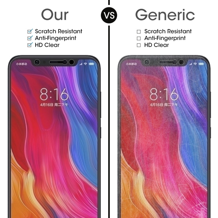 適用於小米 8  0.26mm厚度 9H 2.5D弧邊鋼化玻璃膜