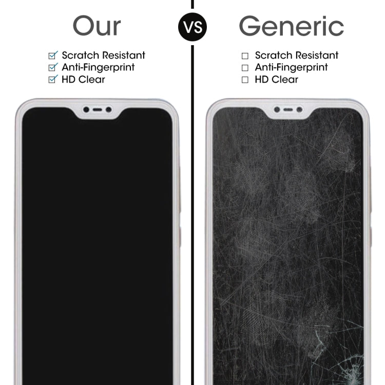 2 PCS 適用於小米 紅米6 Pro/Mi A2 Lite 0.26mm厚度 9H 2.5D弧邊鋼化玻璃膜