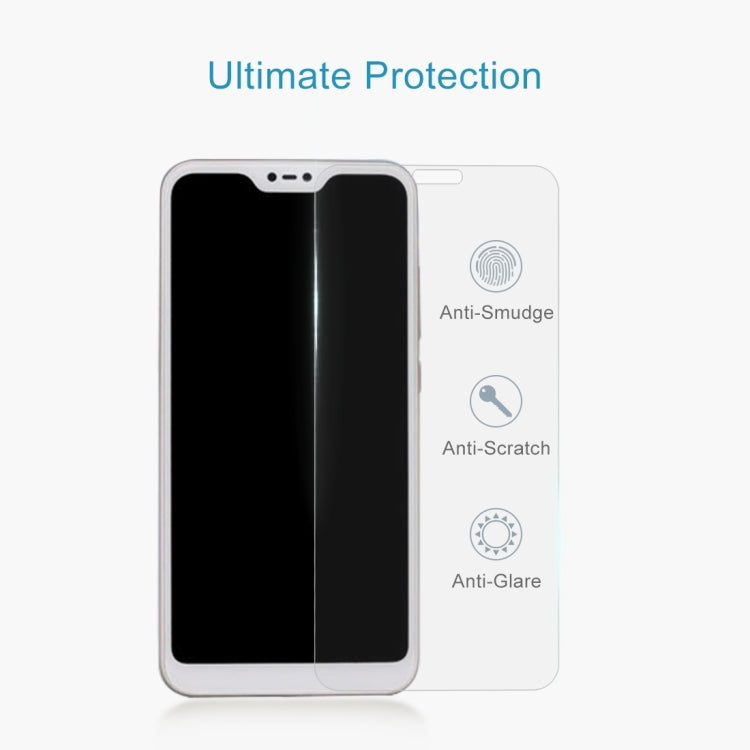 100 PCS 適用於小米 紅米6 Pro/Mi A2 Lite 0.26mm厚度 9H 2.5D弧邊鋼化玻璃膜