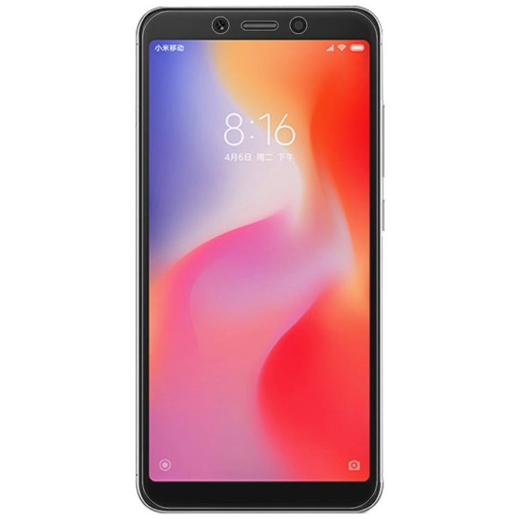 50 PCS 適用於小米 紅米6A 0.26mm厚度 9H 2.5D弧邊鋼化玻璃膜