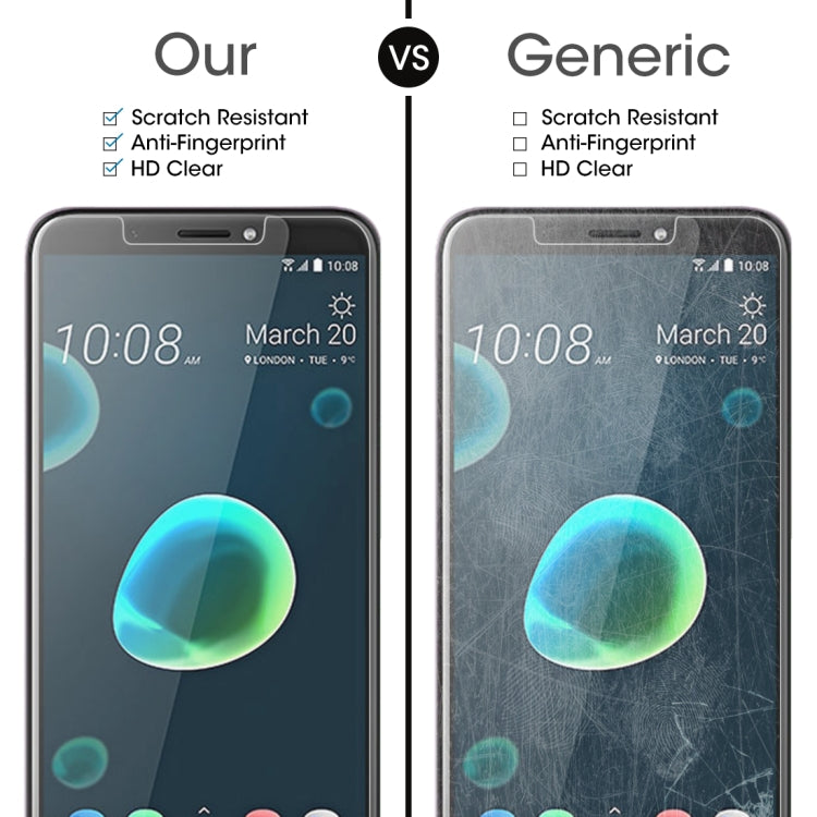 適用於HTC Desire 12+  0.26mm厚度 9H 2.5D弧邊鋼化玻璃保護膜