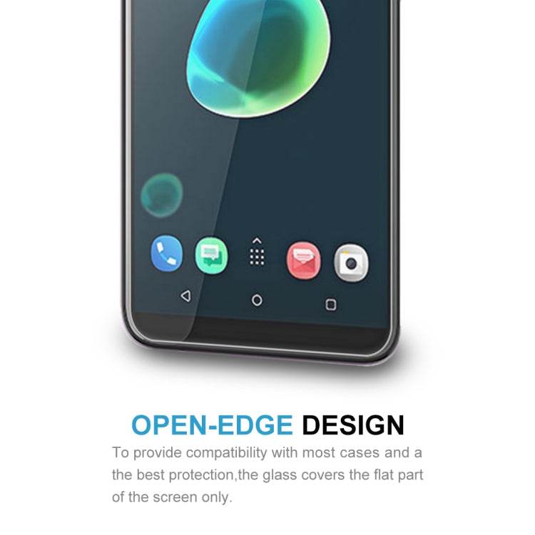 適用於HTC Desire 12+  0.26mm厚度 9H 2.5D弧邊鋼化玻璃保護膜