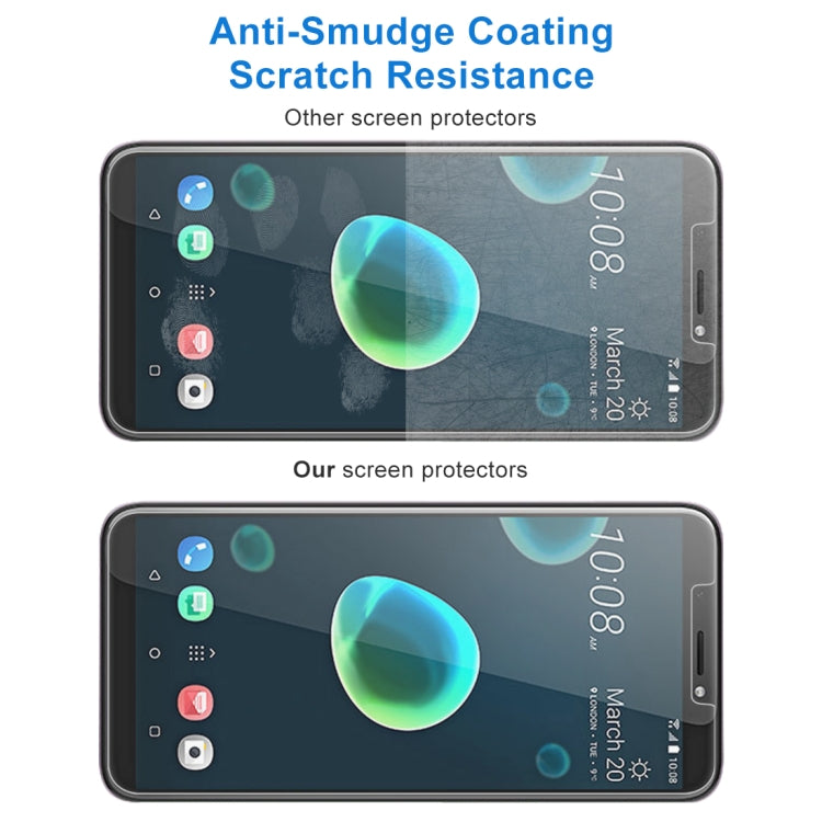 適用於HTC Desire 12+  0.26mm厚度 9H 2.5D弧邊鋼化玻璃保護膜