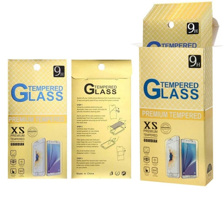 適用於三星Galaxy J7 V 10個裝 0.26mm厚度 9H 2.5D弧邊鋼化玻璃保護膜