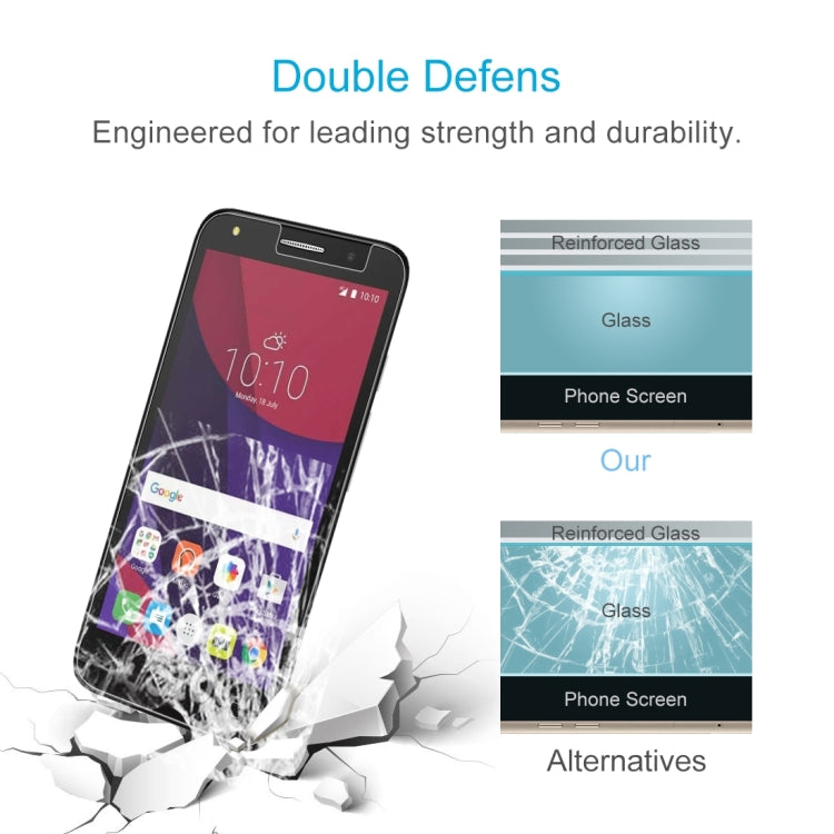 阿爾卡特 Pixi 4 5.0 inch 0.26mm厚度 9H 2.5D弧邊鋼化玻璃保護膜