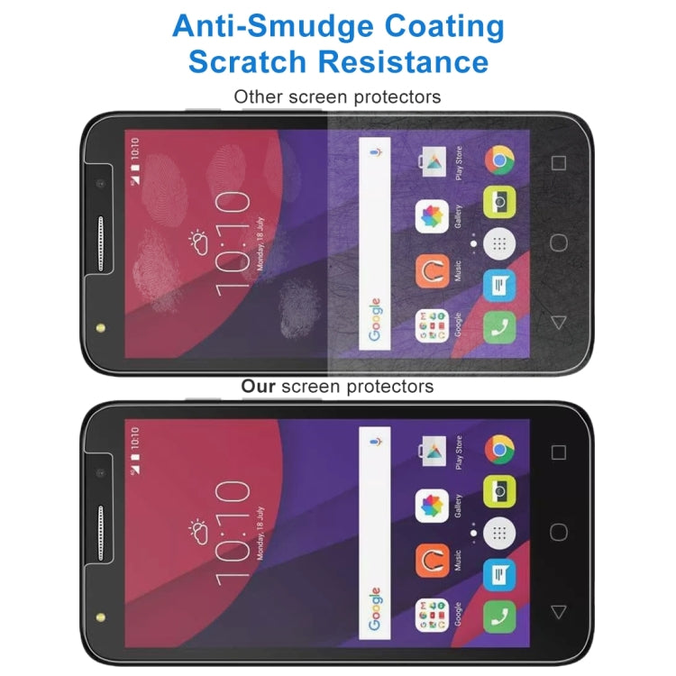 阿爾卡特 Pixi 4 5.0 inch 0.26mm厚度 9H 2.5D弧邊鋼化玻璃保護膜