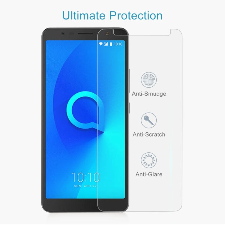 0.26mm 9H 2.5D 鋼化玻璃膜 適用於 Alcatel 3C