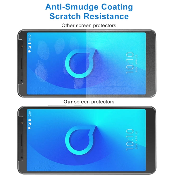 0.26mm 9H 2.5D 鋼化玻璃膜 適用於 Alcatel 3C