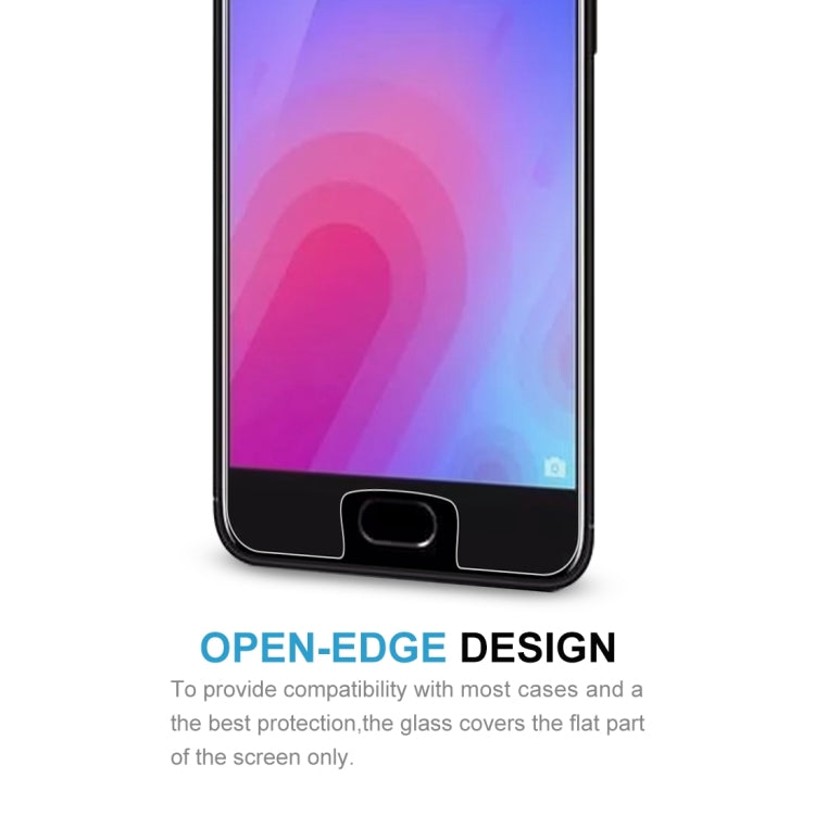 100 PCS 適用於魅族M6 0.26mm厚度 9H 2.5D弧邊鋼化玻璃保護膜