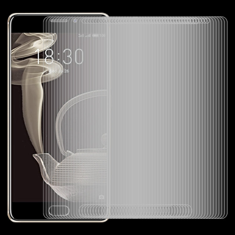 100 PCS 適用於魅族 PRO 7 Plus 0.26mm厚度 9H 2.5D弧邊鋼化玻璃保護膜