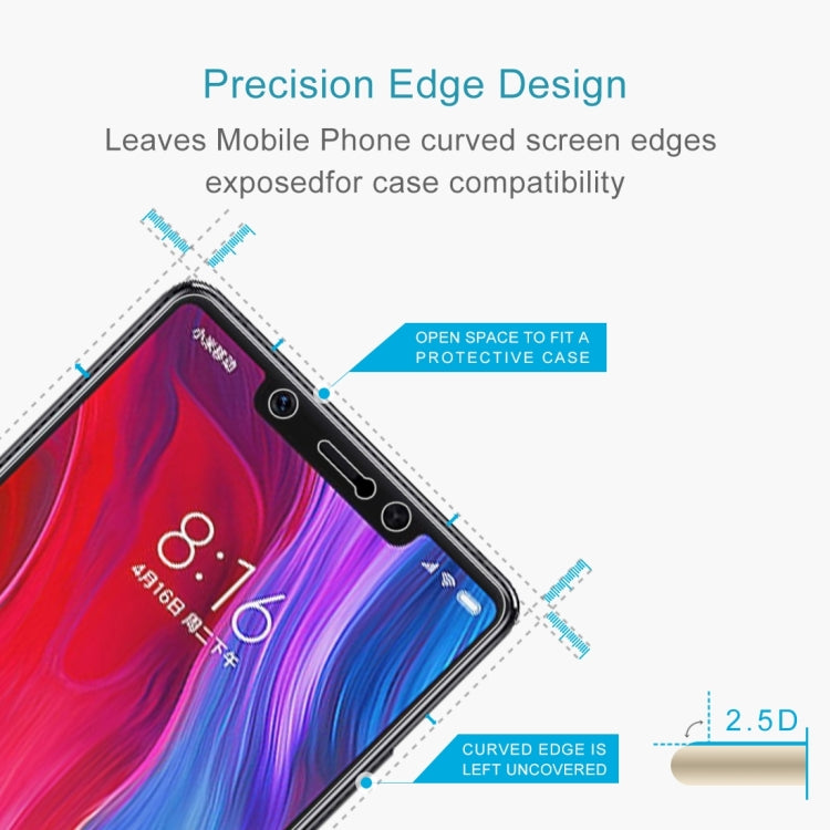 10片裝 適用於小米8 SE 0.26mm厚度 9H 2.5D弧邊鋼化玻璃保護膜