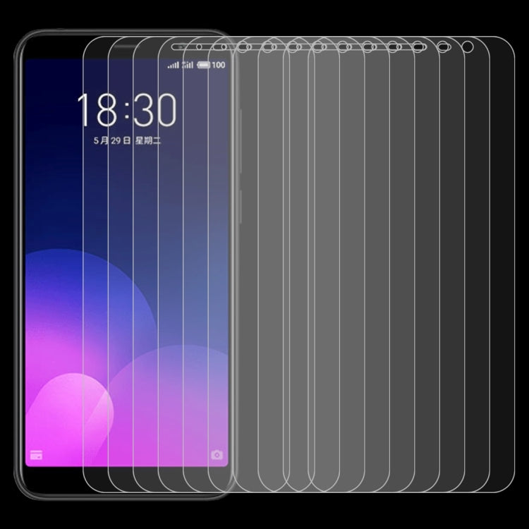10 PCS 適用於魅族M6T 0.26mm 9H表面硬度 2.5D弧邊全屏鋼化玻璃膜