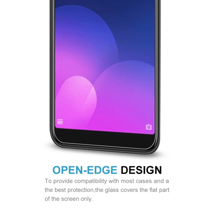 100 PCS 適用於魅族M6T 0.26mm 9H表面硬度 2.5D弧邊全屏鋼化玻璃膜